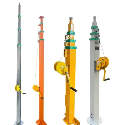 Factory Easy up to 30' Telescoping Mast - Push up Pole for Telecommunications Cameras Flag Pole Light Tower Antenna