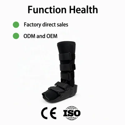 Wholesale Unisex Medical Orthopedic Boot Breathable Soft Support OEM ODM Adjustable Hook Loop Closure for Rehabilitation