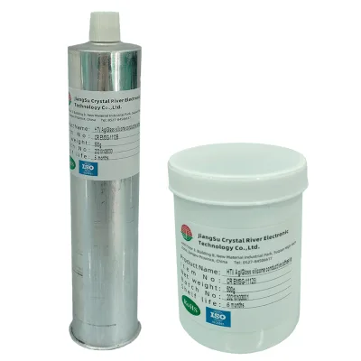 High-Temperature Curing Two-Component Ag/Glass Conductive Glue for EMI Shielding and Absorbing Materials