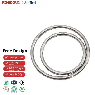 304 Stainless Steel O-Ring Zinc Plated Carton Packed Hand-Pulled M3-M12 Model Rust Resistant Industrial Use
