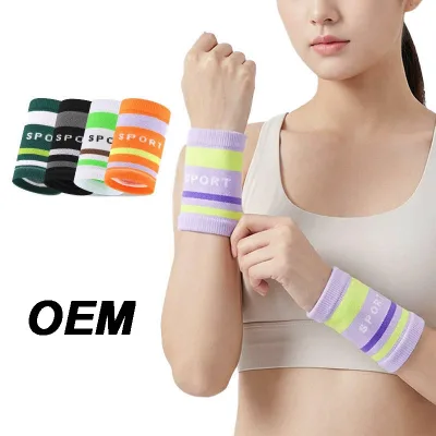Customized Gym Fitness Sports Wrist Guard Fitness Sweat Absorbent Breathable Lightweight Wristband