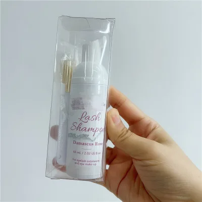 Customized Logo Vegan Lash Shampoo Kit Eyelash Extension Cleanser Bottle Eyelash Remover Liquid Eyelash Bath Extension Kits