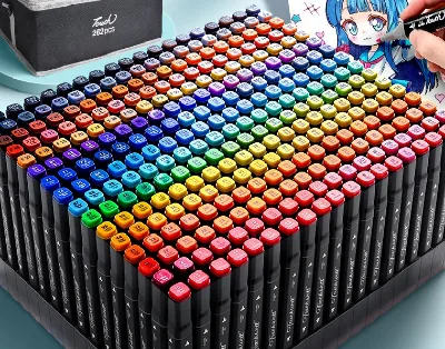 Dual Tip Alcohol Based Marker Pen 80/120/168 Colors Square/triangle Shape Twin Marker Permanent Art Sketch Drawing Marker Pen