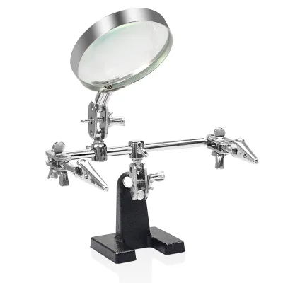 TeliJia TE-805 Repair Auxiliary Metal Clip Magnifier for Mobile Phone and Computer/Laptop PCB Soldering Clamp