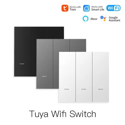 For Smart Life APP Smart Control WiFi 2.4GHz Wireless Remote Voice Panel for EU/UK Standard Zero-Neutral Version 10A Switch