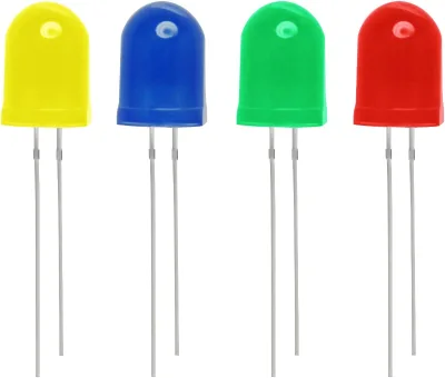 Round Head 20mA 0.06W 5mm Dip Led Diffused Green Yellow Led Diodes 660nm
