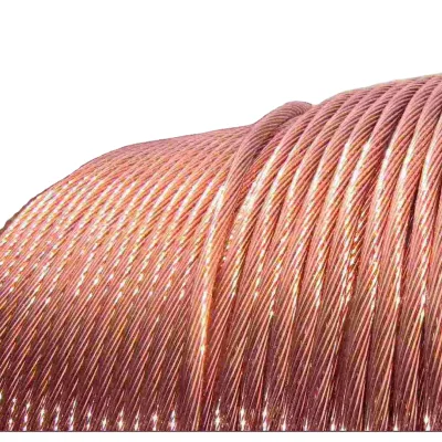 Bare Rope Stranded Wire Copper Braided High Pressure 27 Male Female Connectors Conductive at Normal Temperature