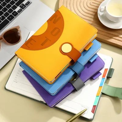 Pu Leather Journal Custom Hardcover Business Multi-AI Notebooks A5 School Supplies Fancy Diary Nice Journal With Good Quality