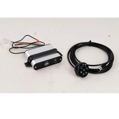 Motorcycle Audio USB Player High Power Heavy Metal Speaker  Bluetooth-compatible Wire Switch