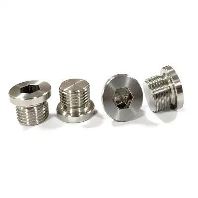 Customizable Processing Available Automotive Oxygen Sensor Bung M18*1.5 Stepped Bung O2 Sensor Stainless Steel Accessory Bung