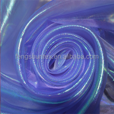 Shiny Colorful rainbow Organza for Decoration