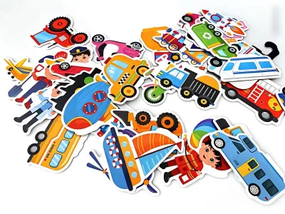 Cute Occupation Theme Fridge Magnets for Kids Magnetic Educational Toys Preschool Learning Cognitive Career Tools for Children