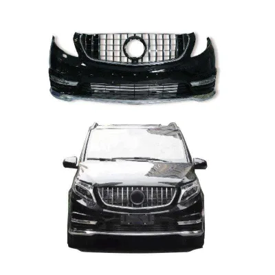 Tuning Auto Parts Upgrade Car Bumper Body Kits Front Lip Diffuser Side Skirt Spoiler Retrofit Hood Fenders Lights Set