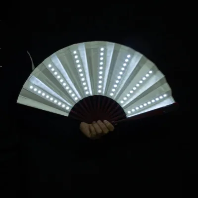 BSBH Customize Folding Fan Led Fan,Light up Fan,Rave Fan With Led, Led Hand Fan