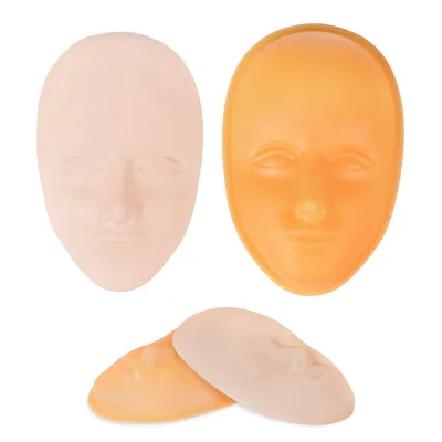 5D Tattoo Silicone 3D Face Skin Beginner Eyebrow Lip Practice Skin Silicone Simulated Face Skin Base Mask