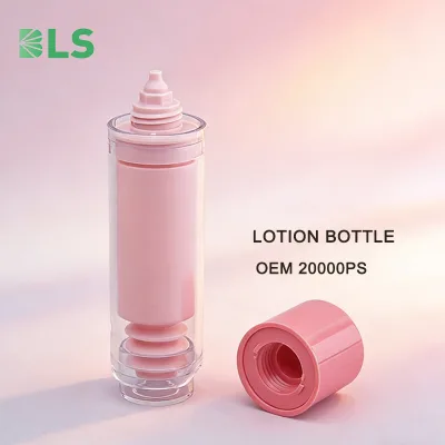 Wholesale 30ml Press-Type Double Layer Empty Tube Lotion Foundation Plastic Packaging Bottle-MOQ20000PS