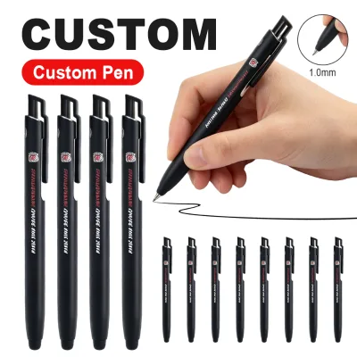 Custom Logo Engraved Lasered Ballpoint Pen Soft Touch NFC Plastic Stylus Pen with Black Ink