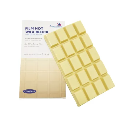 400g Hard Film Block Wax Traditional Formula Hair Removal Spa Use White Cocholate Scented Sensitive Skin Salon Home Use