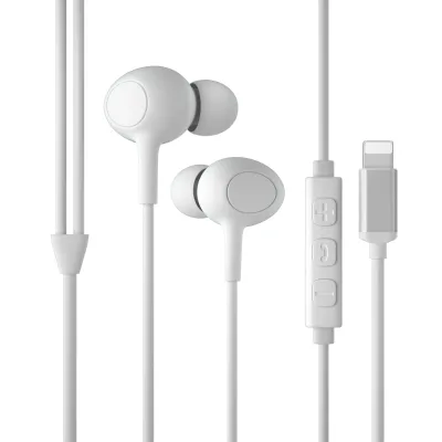 High Quality In-ear Wired Earphones MFI certificate Stereo Sound Low Latency TPE Material 1.2m Cable for Study Sports Gaming