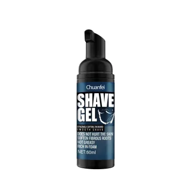 Private Label Organic Sensitive Skin Shaving Gel Beard Sooth Mustache Refresh Beard Cleanser Shave Gel for Men