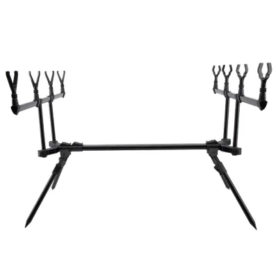 New Design Aluminum Alloy 3 Heads/4 Heads Fishing Rod Holder Quick Folding Sea Pole Holder Rod Pod for Carp Fishing