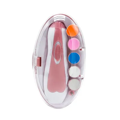 Best Quality Electric Nail Trimming Nail Care Tools With Led Light and 6 Grinding Heads