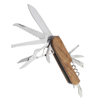 Wooden Swiss Keychain Knife Multitool Multifunctional Pocket Knives Multi Tool Functional Knife