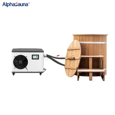 Verified Suppliers Ice Baths Portable Wood Water Chiller Ice Bath Optional 1hp With Filter Water Chiller Ice Bath