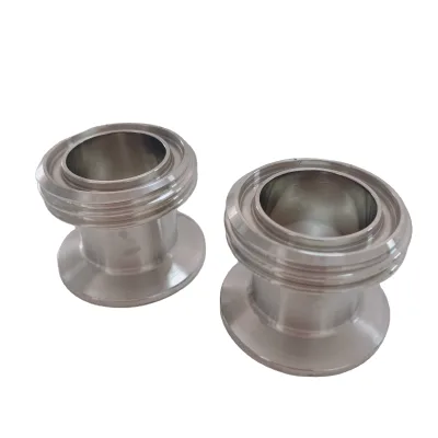 Sanitary Pipe Fittings 1.5'' Triclamp Unions Female 32 SMS TC One Side TC Other Side SMS Union Female 304L Polished High