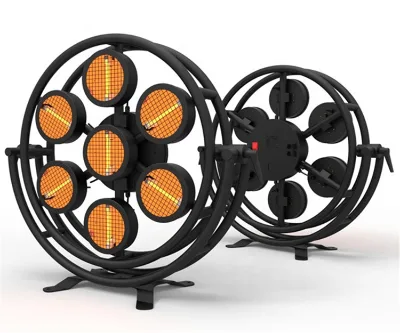 Round Background Halogen Matrix Light with Warm White for Hotel Stage Effect