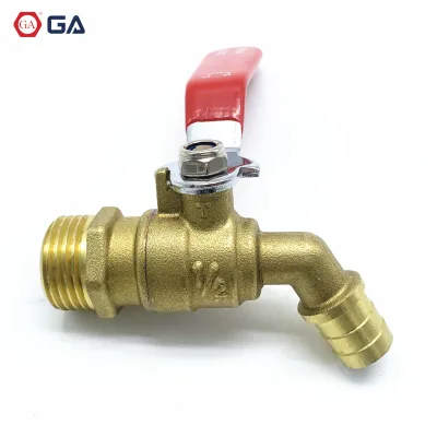GA-1816 Brass Male Thread Elbow Ball Valve Hose Handle 90 Degree Water Gas Ball Valve Fitting