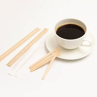 140*6*2mm Compostable Customized Size Food Grade Coffee Stirrer