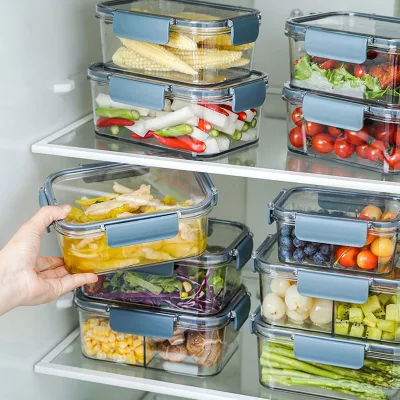 Clear Fridge Pantry Organizer Bins Set 3 Piece Plastic Refrigerator Organizers Storage Bins for Lettuce Berry Cabbage