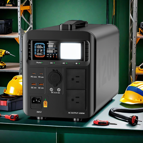 1200W All in One Solar Generator LifePO4 Battery Power Station