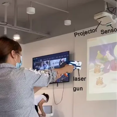 Interactive  Virtual Shooting Games Children's Toy Pistol Gun for Indoor Use in Shopping Mall & Adventure Park