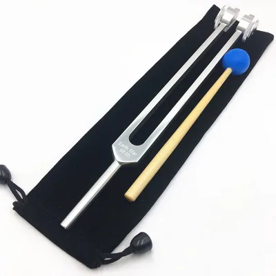 SE9652 Percussion Tuning Fork Aluminum Alloy Weighted 68.05HZ Healing Earth Star Tuning Fork with Sound Hammer
