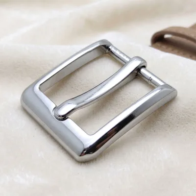 Petite 20mm Shiny Silver Zinc Alloy Single Prong Belt Buckle Curved Frame for Womens Narrow Leather Belts Dresses and Handbags