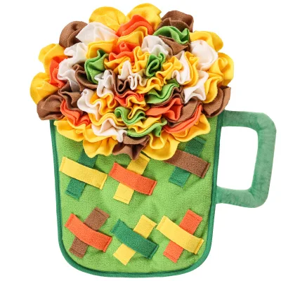 Polyester Pet Toys Squeaky Cups Snuffle Mats Puzzle Feed Dispensers Chew Toys Stress Relief Choke