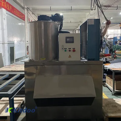 Commercial High Efficiency Ice Maker Automation Industrial Flake Ice Machine for Restaurant and Retail