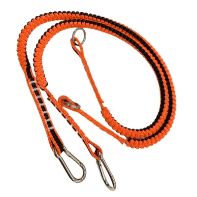 High Quality Customized Tether Safety Tool Lanyard Retractable Double Swivel Aluminum Carabiners for 5-10kg Tools Safety Belt