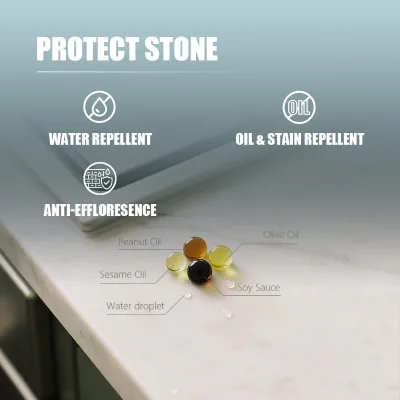 Water & Oil Repellent Sealer for Stone Penetrating, Coating Free,Stain & Oil Resistant for Kitchen Countertops, Bar Tops WH6989