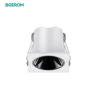 Wholesale Aluminium Lamp Body Square Round Office Home 7W 10W 12W 18W 24W 30W 36W Embedded COB LED Down Lights Spotlight