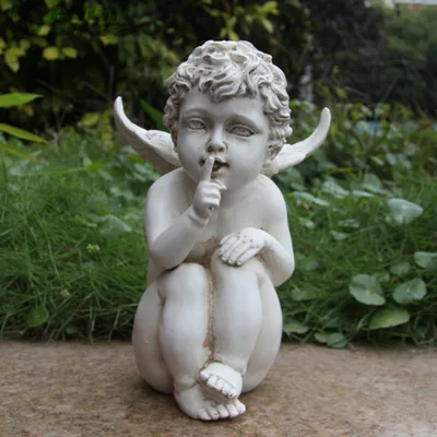 Hot Sale See No Evil Resin Art and Craft Figure Angel