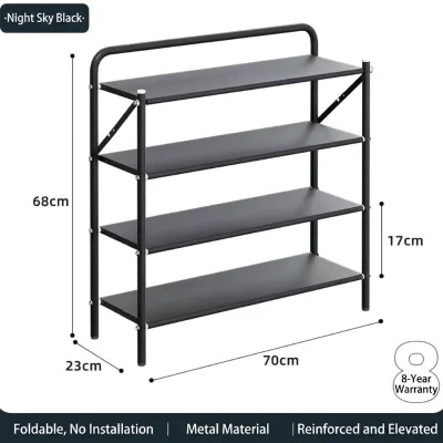 Foldable Shoe Rack, No-Assembly Porch Home Use Convenient Shoe Organizer