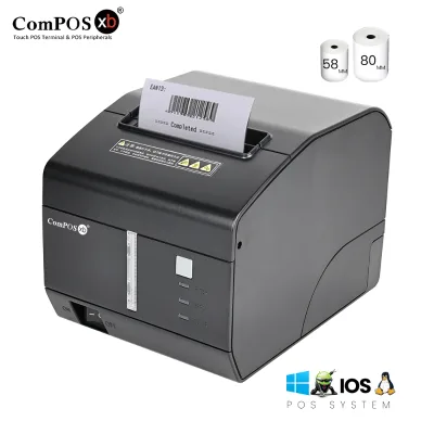 ComPOSxb ODM/OEM Desktop 80mm Thermal Receipt Ticker Printer SDK for Supermarket Office Portable Mini EPOS80260M 1.5-Year
