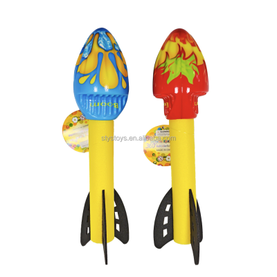 High Quality PU Foam Outdoor Rocket Toy Hand-launched Throwing Foam Rocket Missile