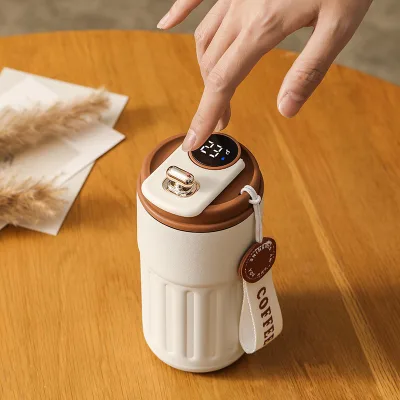 Smart Temperature Control Travel Mug 12H Precision Heating Car Coffee Cup With LED Display