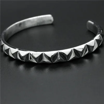 Custom Engraved Bracelet Cuff Wholesale Personalized Coordinates Thin Band Open Bangle Bracelet Stainless Steel Men"s Jewelry