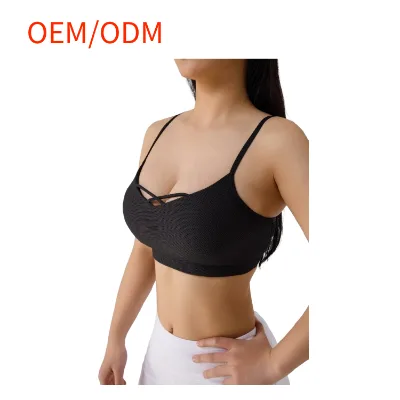Hot Selling Girl Seamless Comfortable Sports Bra Custom Logo Plus Size Fitness Breathable Push up Breast Sport Bra for Women