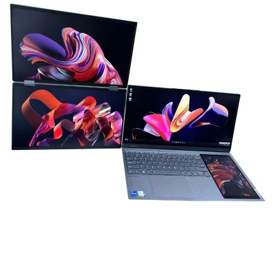 New 15.6-inch Upper and Lower Dual-screen Portable Display HD 1920*1080 Resolution Notebook Efficient Expansion Screen